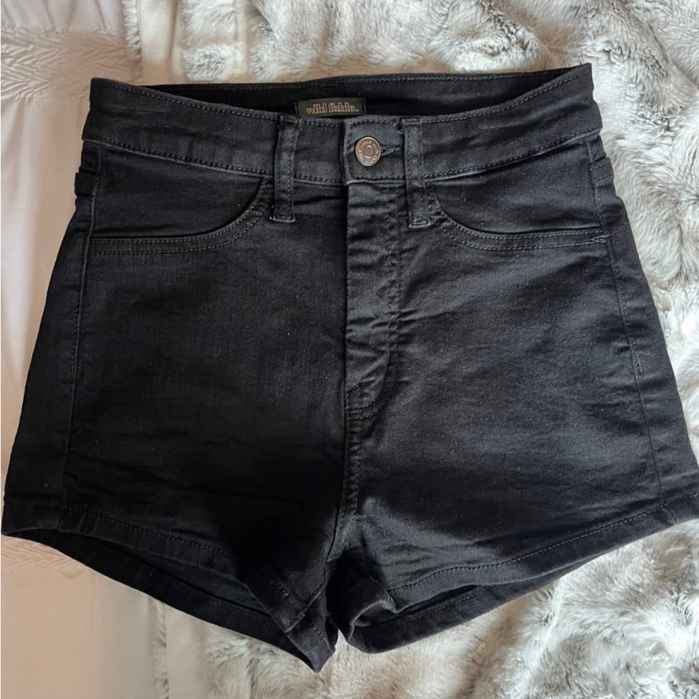 Target black high waisted shorts